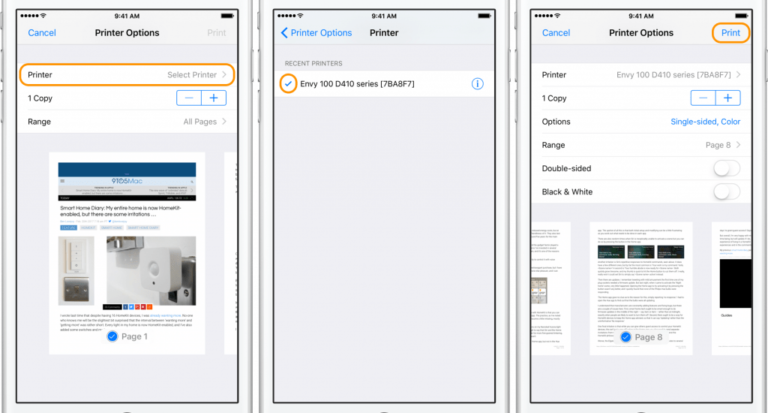 Cómo imprimir desde un iPhone y iPad