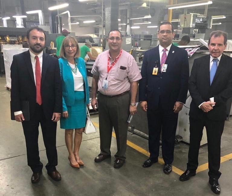 Misión de Avanzada de OEA supervisa inicio de trabajos de impresión boletas de las elecciones municipales 2020