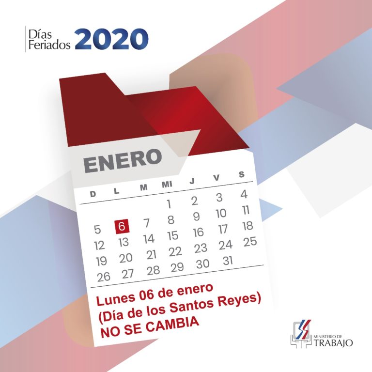 Ministerio de Trabajo reitera feriado “Día de los Santos Reyes” no se cambia