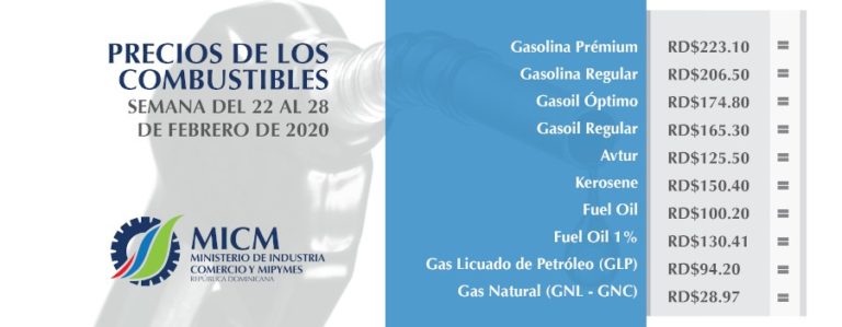 SE MANTIENEN SIN VARIACION LOS PRECIOS DE LOS COMBUSTIBLES