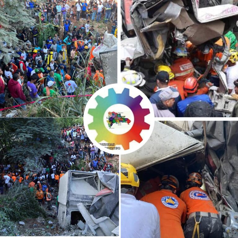 Miércoles manchado de sangre con accidente de tránsito que hasta el momento deja un saldo de 9 fallecidos y 17 heridos en Haina, San Critóbal