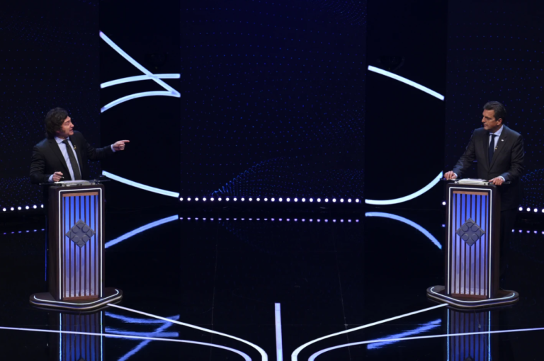 Milei y Massa protagonizan ríspido debate televisivo previo a balotaje en Argentina