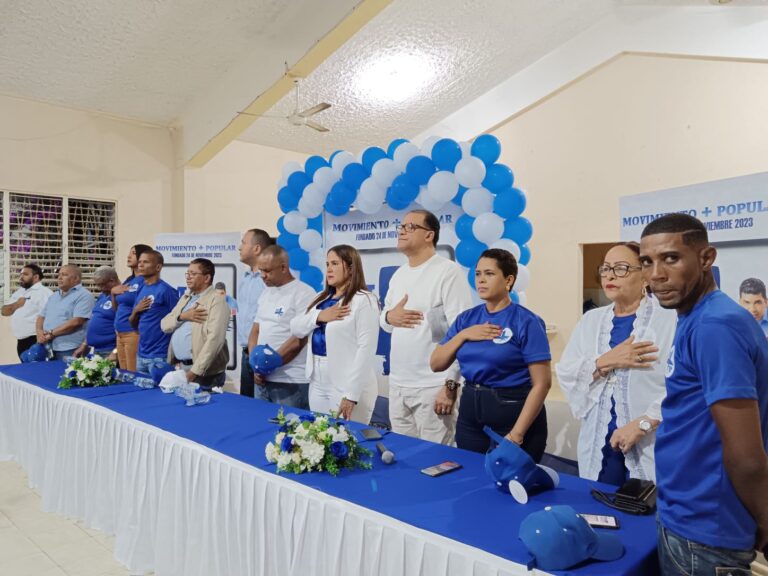 Movimiento Más Popular proclama a los candidatos Dío Astacio, Yudelka Fernández y Juan Díaz