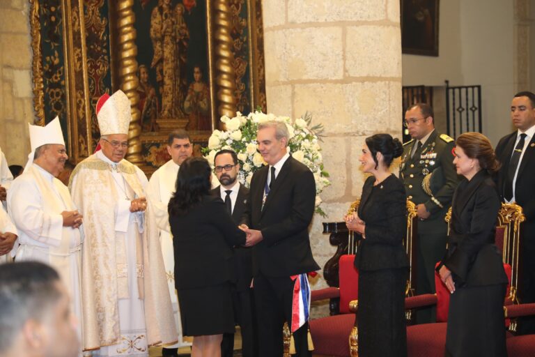 Presidente Abinader asiste a tedeum por 180 aniversario de la Independencia Nacional