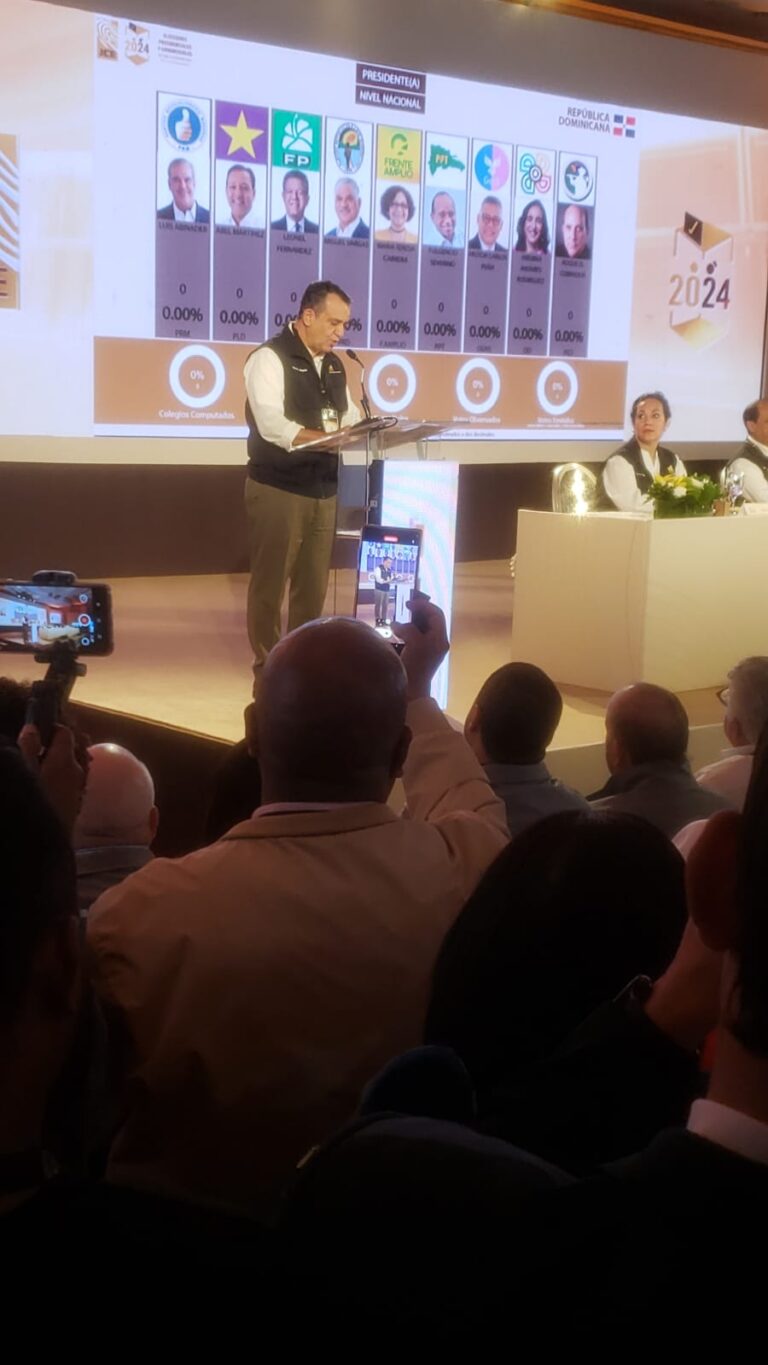 Presidente JCE inicia divulgación de resultados electorales preliminares 2024