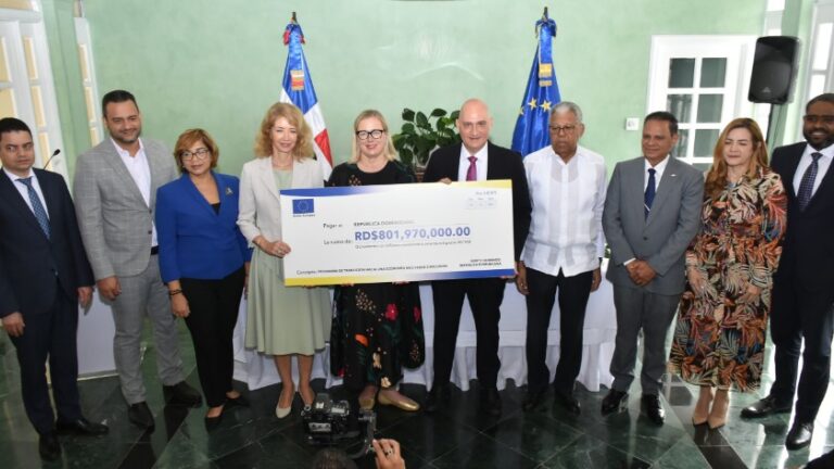 Nuevo programa de apoyo presupuestario de RD 800 millones de la Unión Europea impulsará una economía más verde e inclusiva en RD