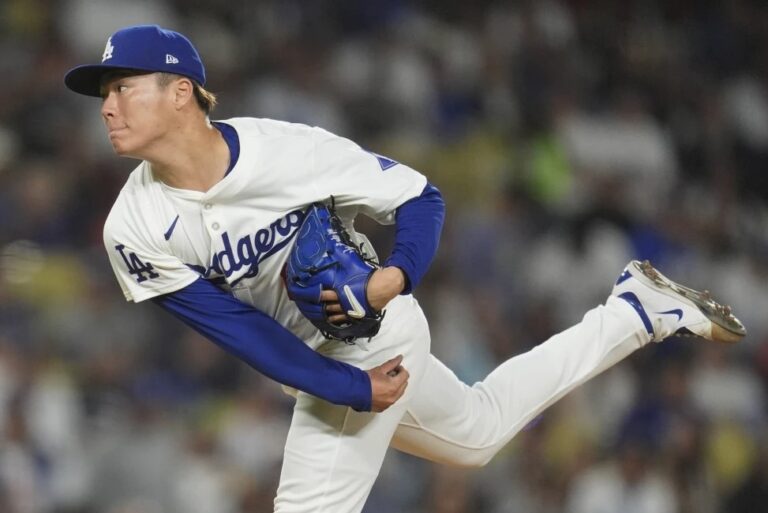 Yamamoto labora 8 innings; Dodgers doblegan a Marlins e hilan 6ta victoria