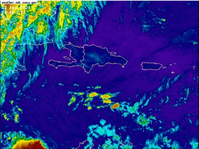 ONAMET informa miércoles caluroso y de escasas lluvias a nivel nacional… sistema de alta presión y polvo sahariano