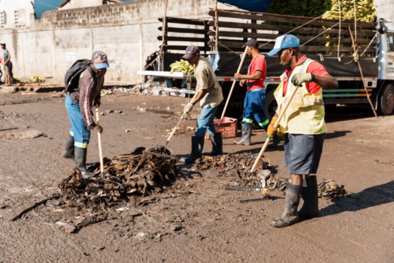 Alcaldía del Distrito Nacional interviene mercado de Villas Agrícolas con gran operativo de limpieza